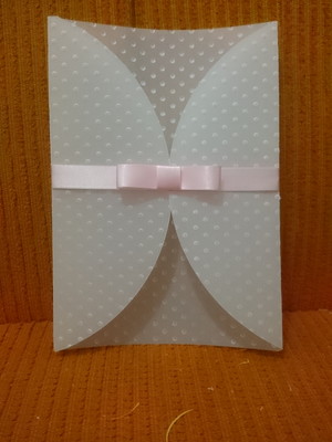 50 envelope para convite papel vegetal com laço