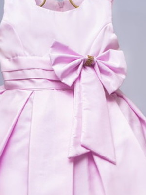 Vestido infantil de festa rosa