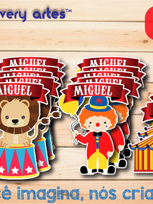 Aplique tubete circo