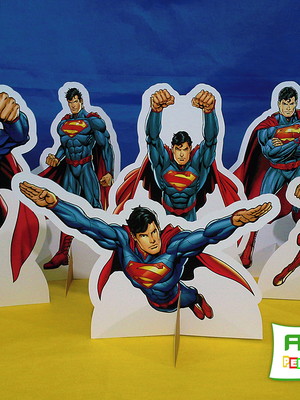 Display de mesa super homem superman (kit com 06 display)
