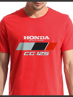 Camiseta camisa moto honda cg 125 1987 100% algodão