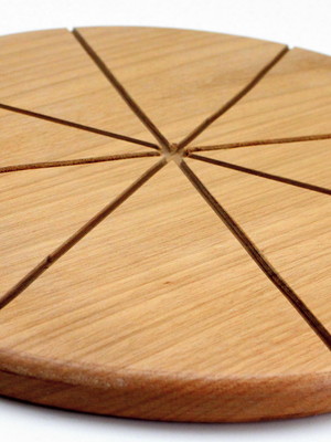Lote com 5 tábuas de pizza de 35 cm