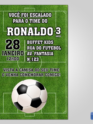 Convite futebol digital