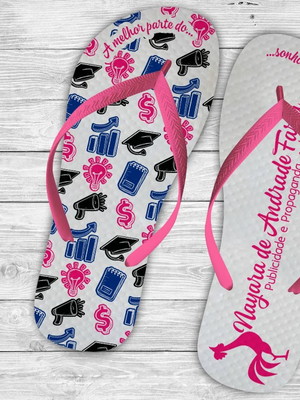 Chinelo personalizado publicidade e propaganda