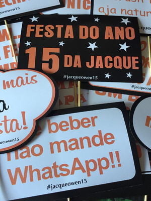 Placas para 15 anos mod 3