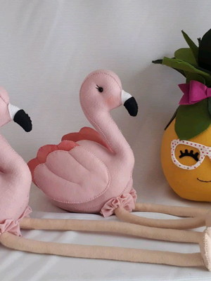 Flamingo em feltro