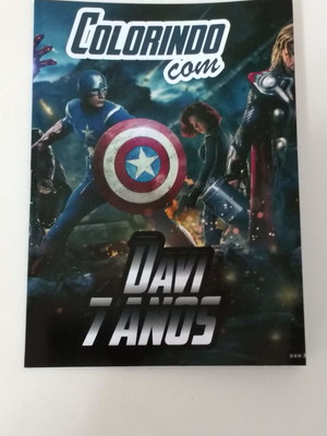 Revista para colorir 10x14 - vingadores