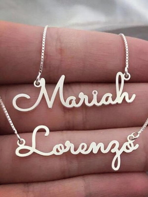 Colar com nome personalizado fonte fina
