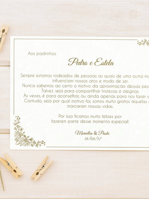 Arte digital: convite para padrinhos de casamento