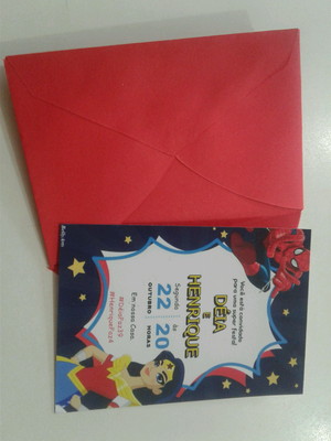 Convite personalizados com envelope
