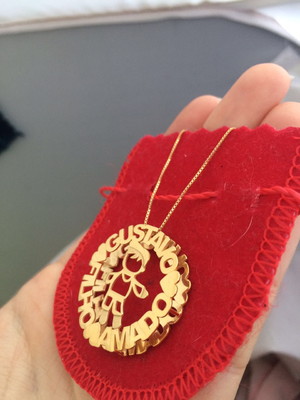 Colar mandala dupla com nomes personalizados
