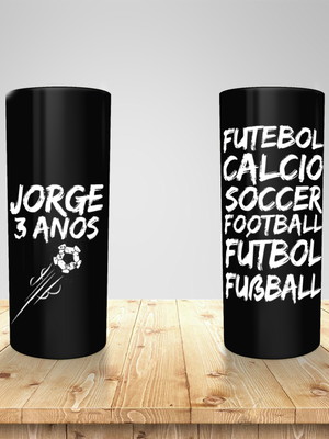 Copo personalizado tema futebol