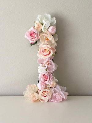 Numéro com flores