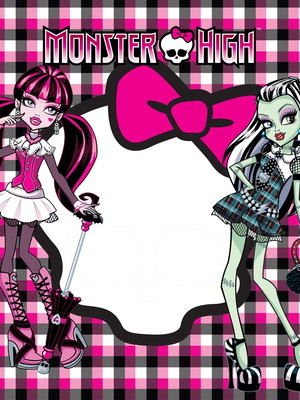 Rotulo adesivo sacolinha monster high personalizado