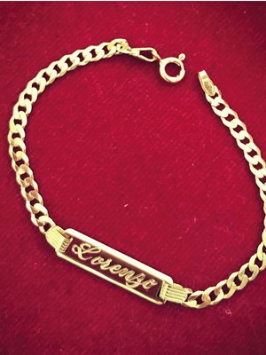 Pulseira infantil grumet chapinha com nome