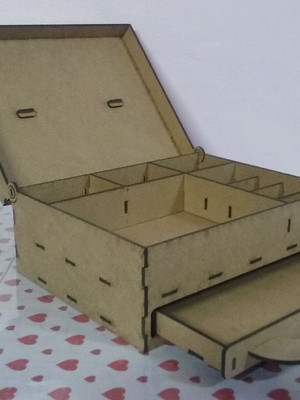 Porta jóias mdf cru