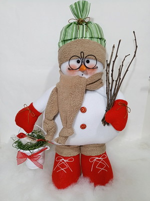 Boneco de neve de natal black friday
