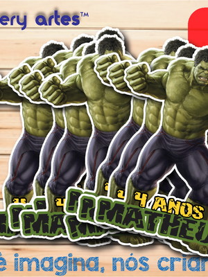 Aplique tubete hulk