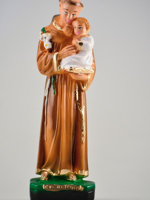 Imagem santo antonio escultura em gesso puro santo católico