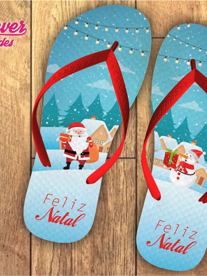 Chinelo personalizado natal