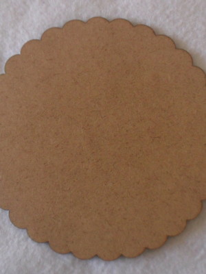 6 sousplats em mdf 34cm com babado