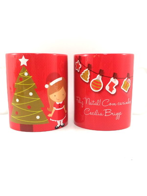 Natal caneca porcelana