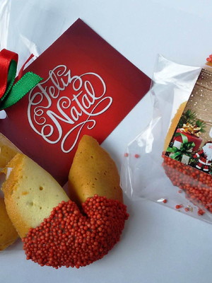 Biscoito da sorte de natal