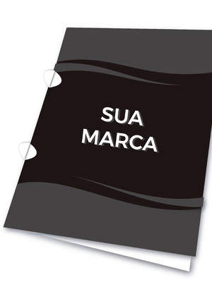 100 pasta personalizada com orelha empresarial documento