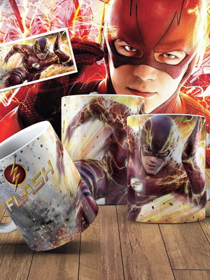 Caneca the flash personalizada série tv caneca geek the flas