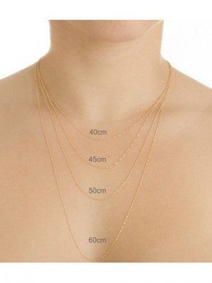 Corrente veneziana 60cm em ouro 18k