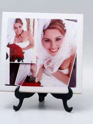 Azulejos personalizados padrinho 15cm x 15cm c/suporte