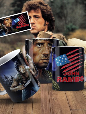 Caneca john rambo personalizada caneca geek anime porcelana