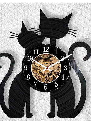 Relógio gatos
