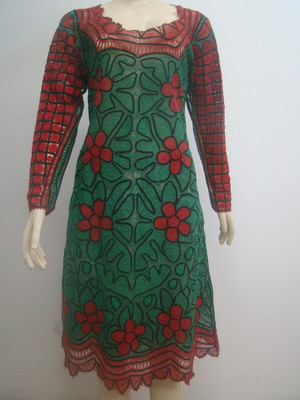 Vestido em renda renascença
