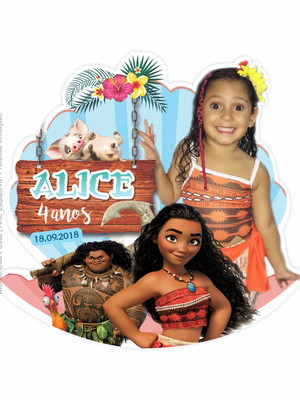 Ímã com corte especial - moana