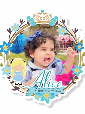 Ímã com corte especial | alice no país das maravilhas