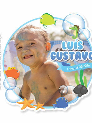 Ímã com corte especial - fundo do mar