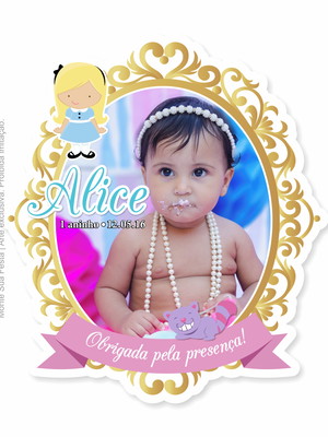 Ímã com corte especial | alice no país das maravilhas