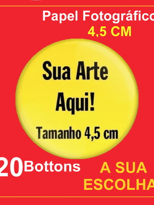 Botons button bottons broche personalizado 120 un tam 4,5cm