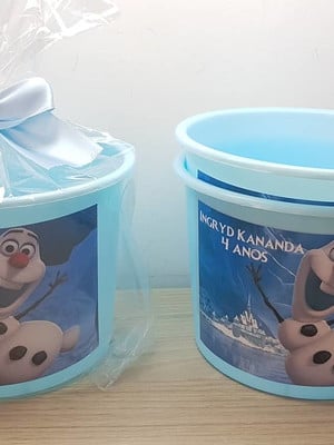 30 baldinho de pipoca olaf