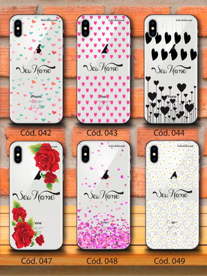 Capinha capa case celular personalizada com nome linha 2