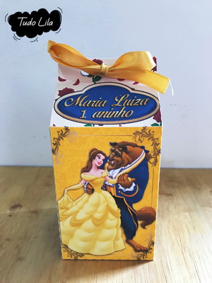 Caixa milk bela e a fera