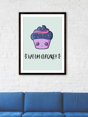Arte digital quadro cupcake