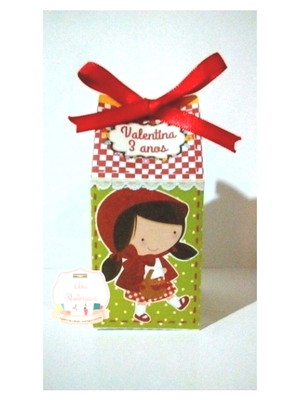 Caixa milk chapeuzinho vermelho