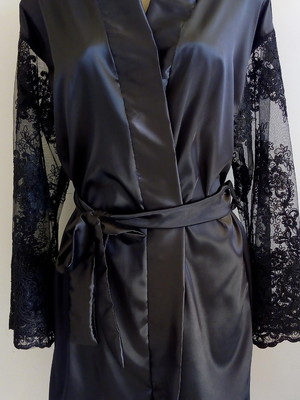 Robe manga longa em renda