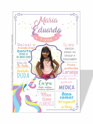 Ímã chalkboard | unicórnio