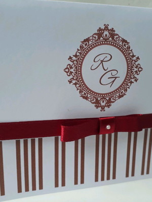 Preço baixo convite casamento marsala