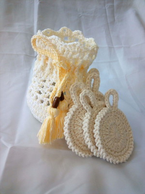 Kit limpeza facial crochê