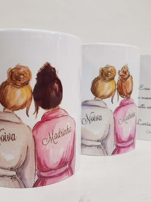 Caneca casamento madrinha