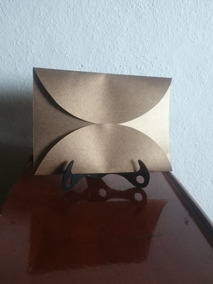 Envelope para convite perolizado ( 21x14,5)- bronze